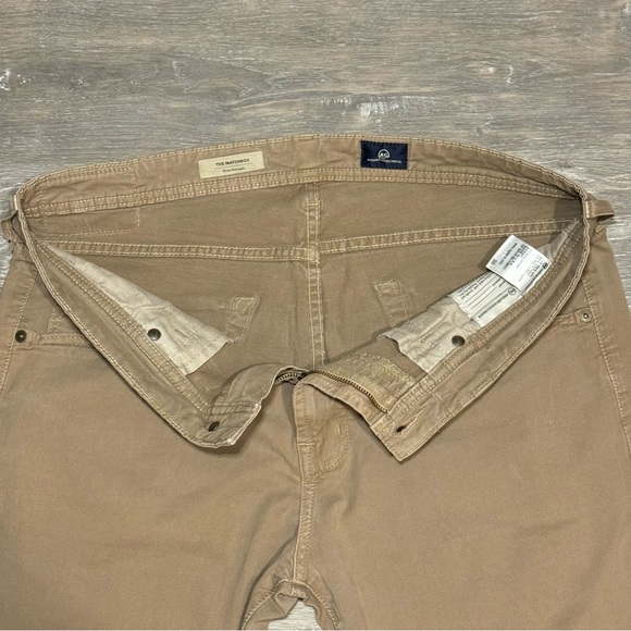 AG Adriano Goldschmied Matchbox Slim Straight Men's Jeans Tan 36x30 - Picture 3 of 8